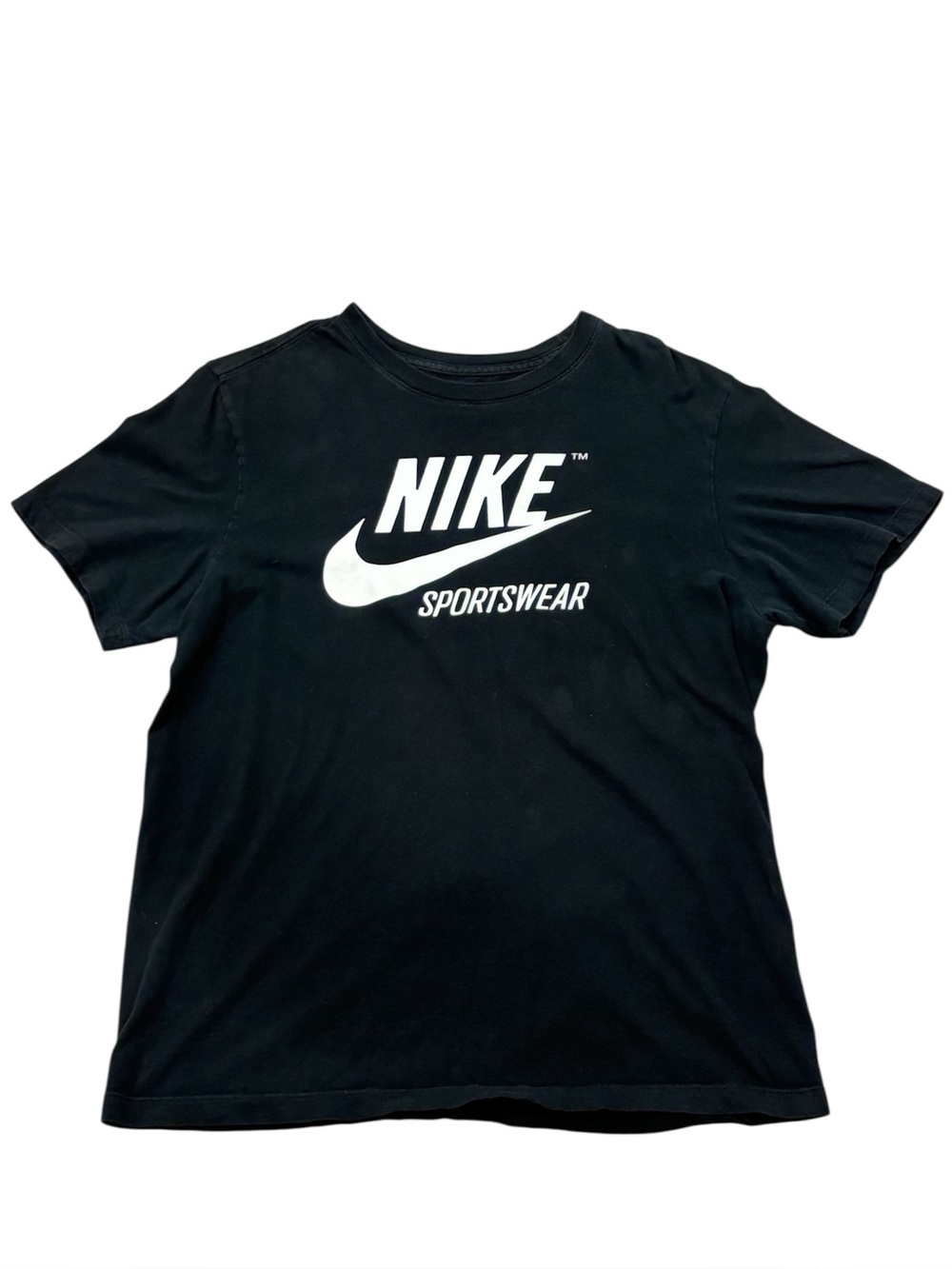 Nike Black Tee with White Logo